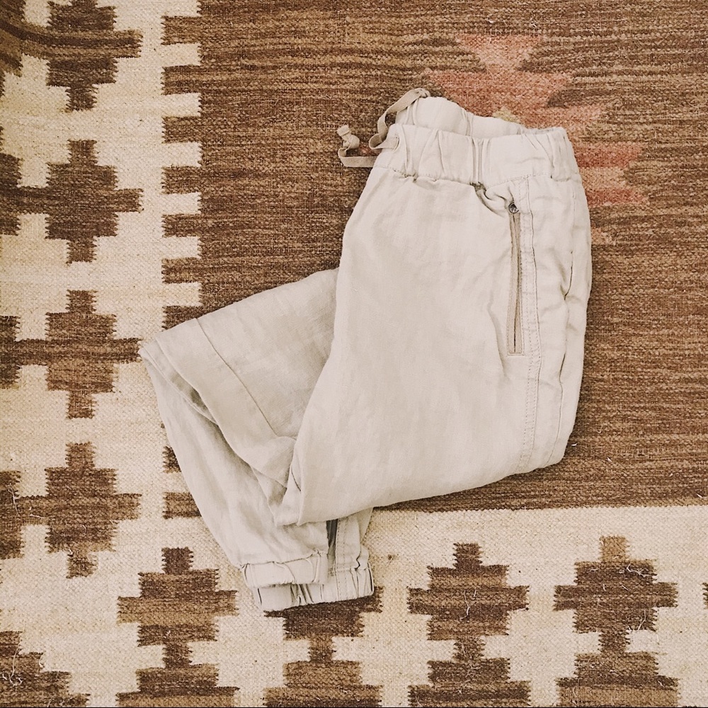 Michael Stars 100% Linen Joggers